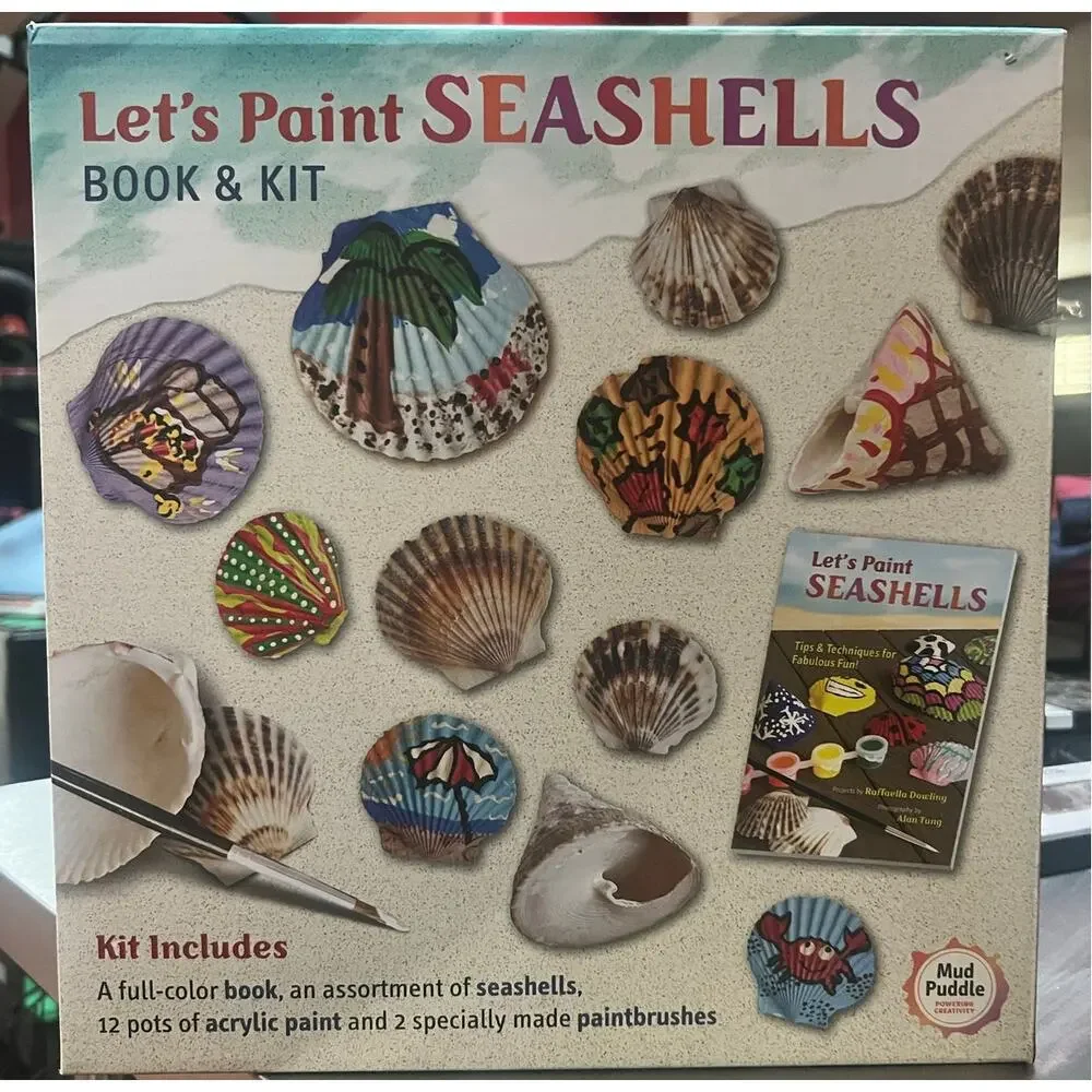 Let’s Paint Seashells Book & Kit – New & Unopened Craft Set